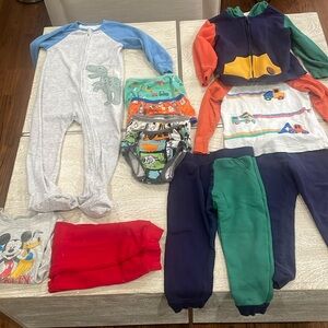 Boys Bundle. Little Me 4 piece set, nwot tags underwear,one pajamas, Disney set